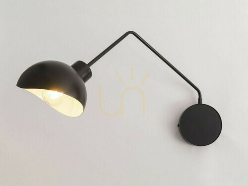Kontrollera Vägglampa Sigma Roy svart vit E27 32435