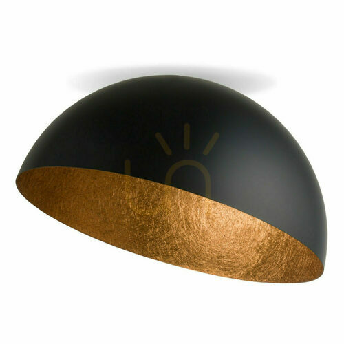 Kontrollera Plafond Sigma Sfera 70 svart koppar 32468