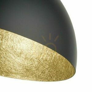 Plafond Sigma Sfera svart/guld 90 cm 32471 small 3