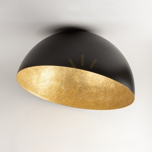 Kontrollera Plafond Sigma Sfera 70 cm svart/guld 32472