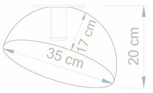 Plafond Sigma Sfera 35 guld 35 cm E27 SKU 32478 small 3