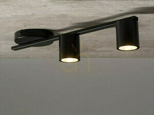 Plafond Sigma Sky 2 svart GU10 2x10W 46 cm SKU 33430 small 2