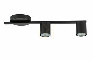 Plafond Sigma Sky 2 svart GU10 2x10W 46 cm SKU 33430 small 0
