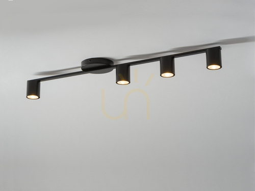 Kontrollera Plafond Sigma Sky 4 svart GU10 90 cm 33436