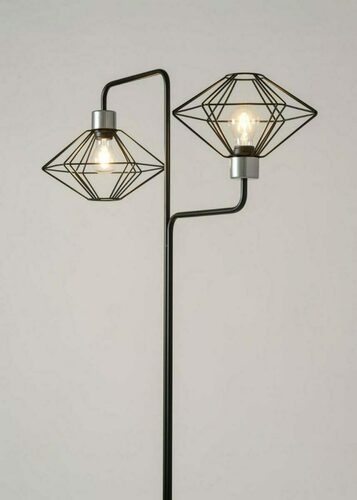 Kontrollera Golvlampa Sigma VARIO svart silver E27 IP20 2 ljuspunkter SKU 50353