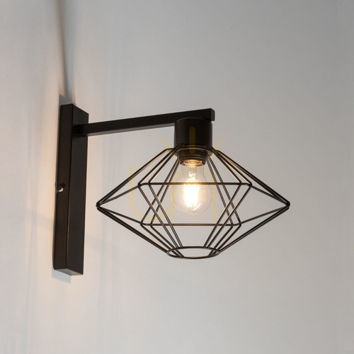 Kontrollera Vägglampa Sigma Vario svart E27 28 cm 40564