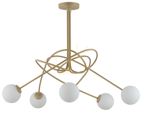 Kontrollera Lampa sufitowa Sigma Velvet 5 złoto-beżowa 33357