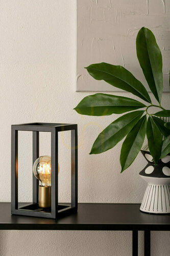 Kontrollera Bordslampa Sigma Vigo svart/guld 50247