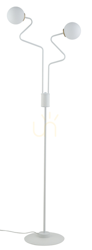 Kontrollera Golvlampa Sigma ZIGZAG vit/guld 2xG9 IP20 50270