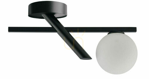 Kontrollera Plafond Sigma Zoe svart vit glas 1xG9 44 cm 33324