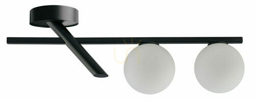Kontrollera Plafond Sigma Zoe svart vit 2-ljus G9 65 cm 33325
