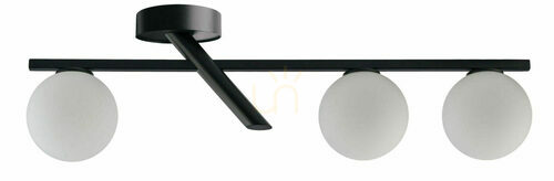 Kontrollera Plafond Sigma Zoe 3 svart vit glas G9 78 cm 33326