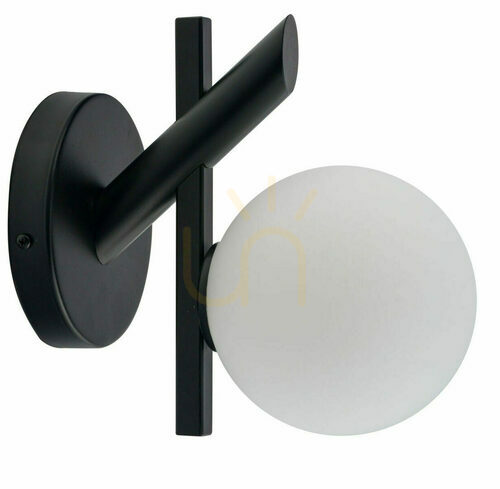 Kontrollera Vägglampa Sigma Zoe svart glas G9 1-lampa SKU 33328