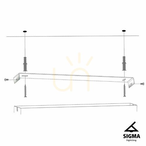 Kontrollera Plafond Sigma Zoom 4 vit 60 cm GU10 SKU 33317