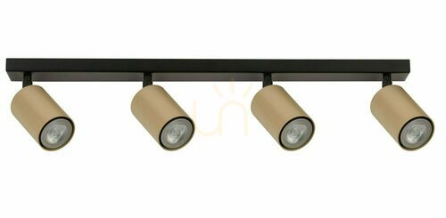 Kontrollera Plafond Sigma Zoom 4 GU10 svart/guld 60 cm 33322