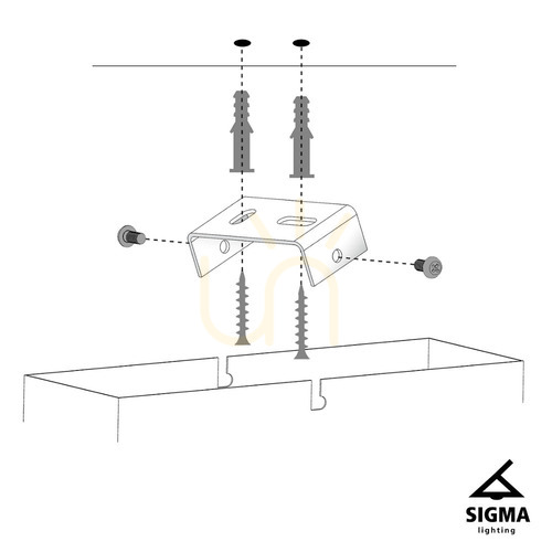 Kontrollera Sigma Zoom 2 vit taklampa 2x GU10 25W 33315