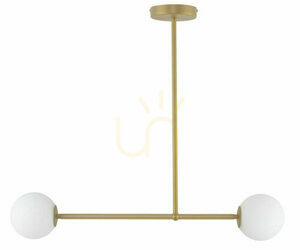 Pendellampa Sigma Gama 2 G9 guldbeige 80 cm SKU 33331 small 0