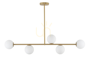 Pendellampa Sigma Gama 5 G9 guldbeige 33334 small 0
