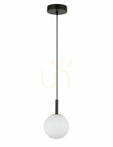 Pendellampa Sigma Gama svart glas 14 cm G9 33404 small 0