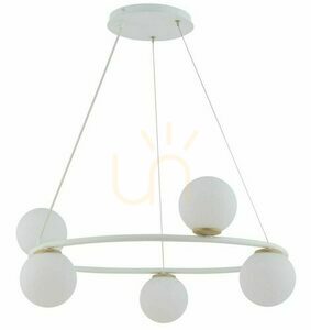 Pendellampa Sigma Gama Koło 5 ljuspunkter vit guld 33385 small 0