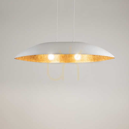 Kontrollera Pendellampa Sigma Gondola vit koppar E27 84 cm 40639