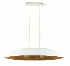 Pendellampa Sigma Gondola vit koppar E27 84 cm 40639 small 0