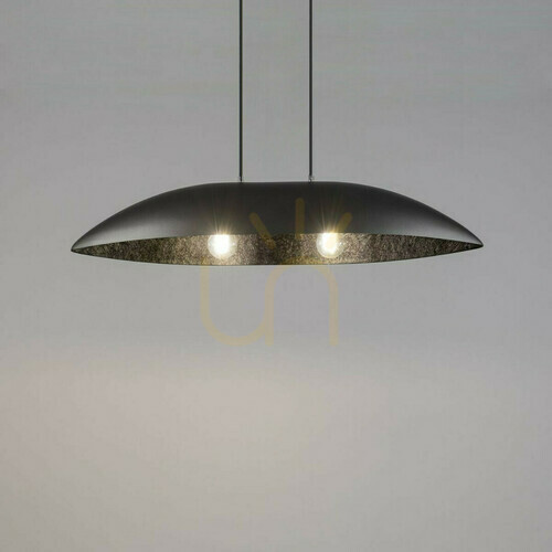 Kontrollera Pendellampa Sigma Gondola M silver svart 84 cm E27 SKU 40643