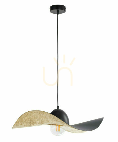 Kontrollera Pendellampa Sigma Kapello M 55 cm svart/guld 32347