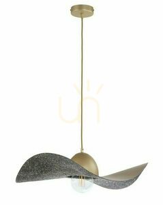 Pendellampa Sigma Kapello 55 cm svart guld SKU 32349 small 0