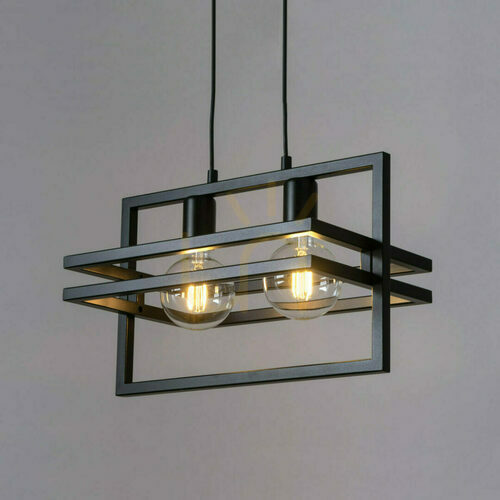 Kontrollera Pendellampa Sigma Merci 2 svart E27 justerbar höjd 32391