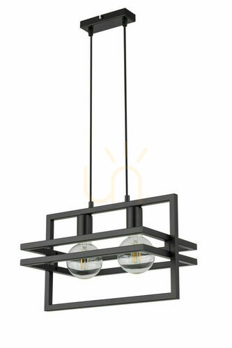Kontrollera Pendellampa Sigma Merci 2 svart E27 justerbar höjd 32391