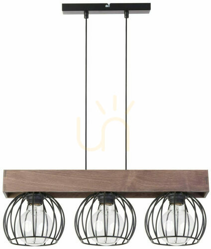Kontrollera Pendellampa Sigma Milan 3-armad svart/brun E27 SKU 31574