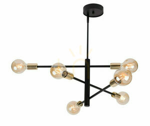 Pendellampa Sigma Onyx 6 svart/guld 31920 small 0