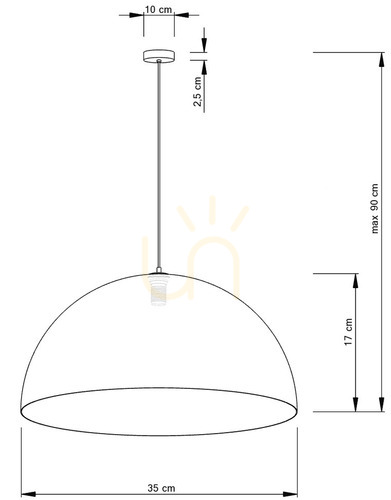 Kontrollera Pendellampa Sigma Sfera 35 svart koppar SKU 30144