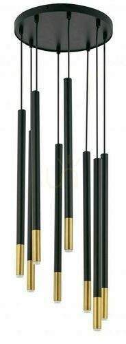 Kontrollera Pendellampa Sigma Sopel Due 8 svart/guld SKU 33239