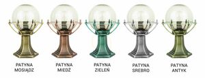 Utomhusstående trädgårdslampa SU-MA svart patina 39 cm K 4011/1/KPO small 5