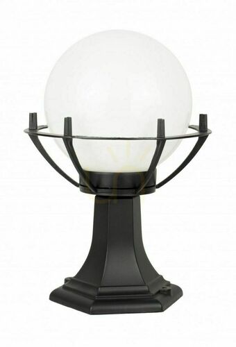 Kontrollera Utomhusstående trädgårdslampa SU-MA svart patina 39 cm K 4011/1/KPO