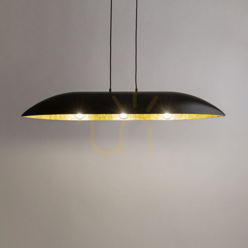 Kontrollera Pendellampa Sigma GONDOLA svart/guld 3-ljus E27 40632