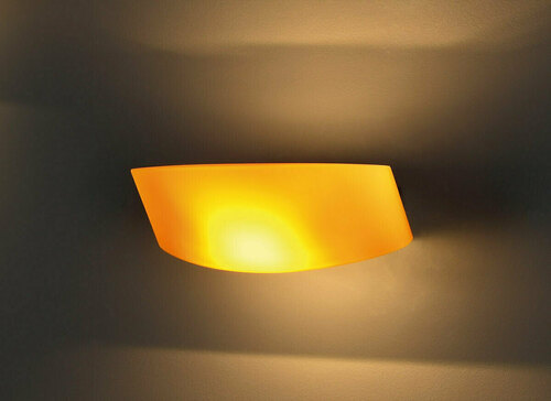 Kontrollera Vägglampa Max Light Parete W0076 krom/gul spegelglas R7s