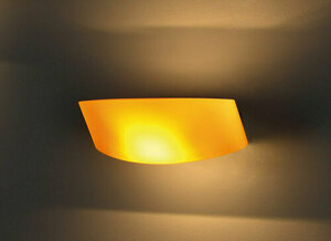 Vägglampa Max Light Parete W0076 krom/gul spegelglas R7s small 0