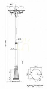 Utomhuspollare SU-MA Kula 3-ljus svart patina OGMWN 3 KPO 200 small 6