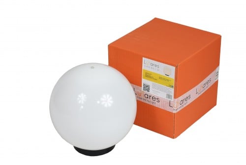 Kontrollera Vit dekorativ trädgårdslampa i klotform LUNA BALL 20 cm – LED E27, PREMIUM, UV-beständig
