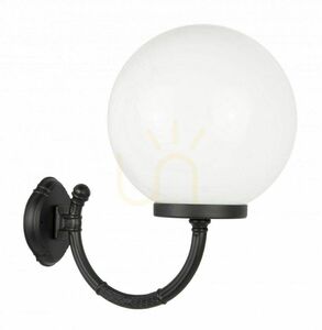 Utomhus vägglampa SU-MA svart aluminium K 3012/1/K 300 P small 0
