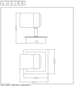 Spotlight Lucide LENNERT svart metall LED GU10 1-ljus dimbar 5W 3000K 1 Spotlight Lucide LENNERT svart metall LED GU10 1-ljus dimbar 5W 3000K small 1