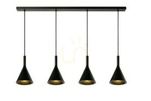 Lucide Gipsy svart pendellampa 4-ljus betong 120 cm 35410/04/30 small 0