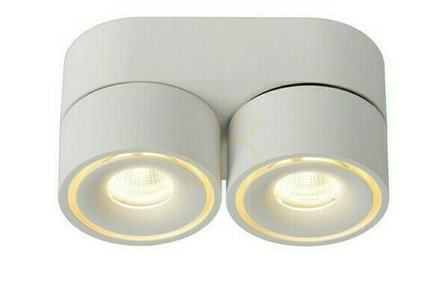 Kontrollera Downlight Lucide YUMIKO vit LED 2x10W 2700K dimbar 35911/16/31