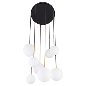 Pendellampa Nowodvorski KARO VIII 10934 8xG9 svart och guld, 43 cm small 3