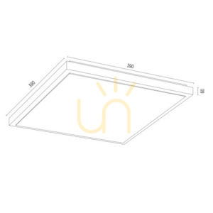 Plafond ARGON CARLSON 4xE27 opal matt guld 390 mm 1802 small 2