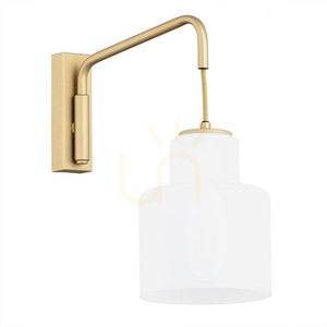 Vägglampa ARGON Diuna opal guld E27 8371 small 1