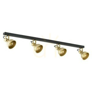Plafond ARGON Lenora 4-ljus guld/svart E14 1801 small 1